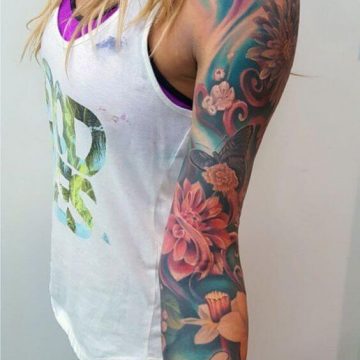 Tatouage bras femme : 50+ idées de tatouages et leur signification 321