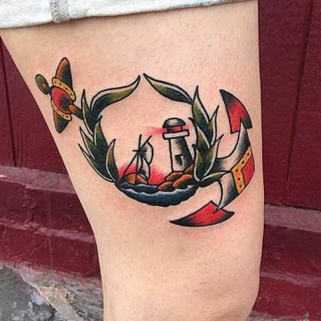 Tatouage Old School femme : 25+ idées de tatouages et sa signification 39