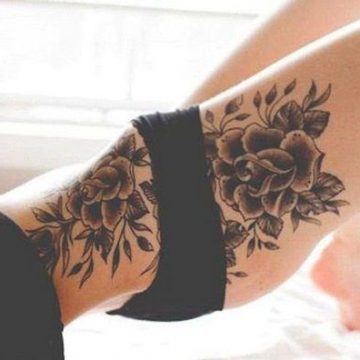 Tatouage cuisse femme : 30+ idées de tatouages et leurs significations 324