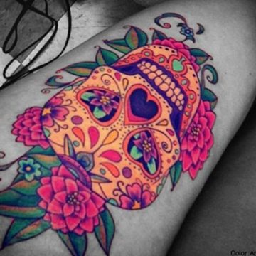 Tatouage Macabre femme : 20+ idées de tatouages et sa signification 209