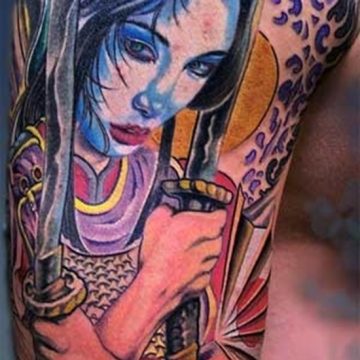 Tatouage geisha : 25+ idées de tatouages 19