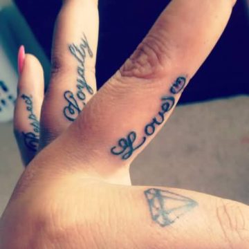 Tatouage doigt femme : 20+ idées de tatouages et sa signification 66