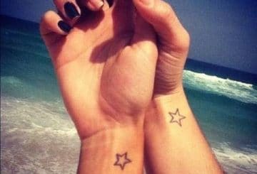 ★ Signification du tatouage d'étoile ★ 100 idées de tatouages ​​d'étoiles féminines 46