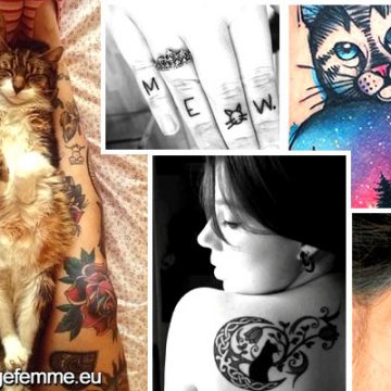 Signification et Top 60 dessins de tatouage de chat 13