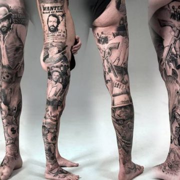 30 tatouages ​​de manches de jambe absolument remarquables 127