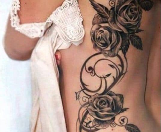 Dove Woman Back Tattoo | acidcruetattoo 1