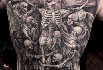 Lignes sombres et tatouages graphiques effrayants 4